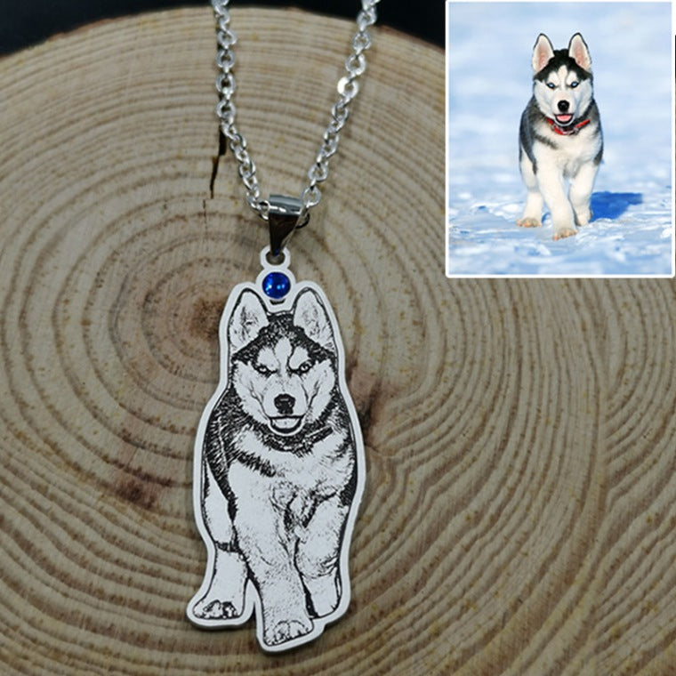 Dog on sale birthstone necklace